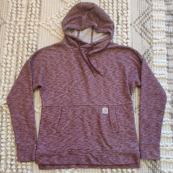 Carhartt Newberry Hoodie in maroon size xs - Picture 2 of 7